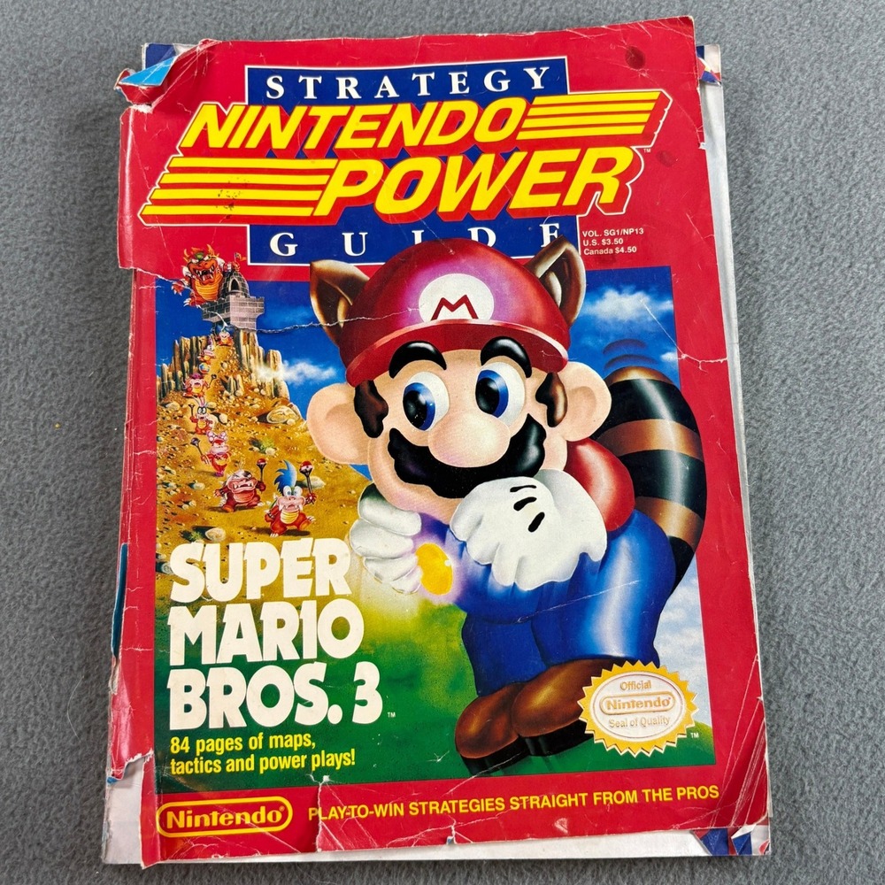 Nintendo Power Super Mario Bros 3 Strategy Guide Vol SG1 NP13 NES Vintage 1990